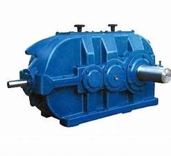 Horizontal Cylindrical Gear Reducer Foot Mounted Double Input Shaft